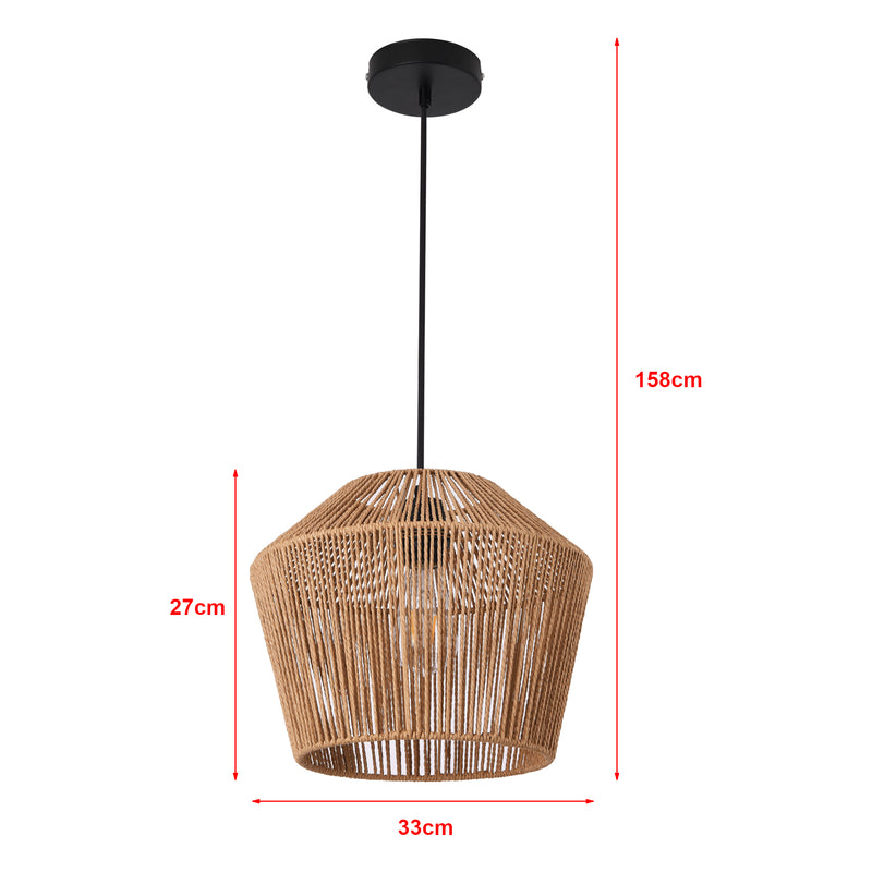 Croquis coté Suspension Sela 158 x 33 cm noir beige lux.pro
