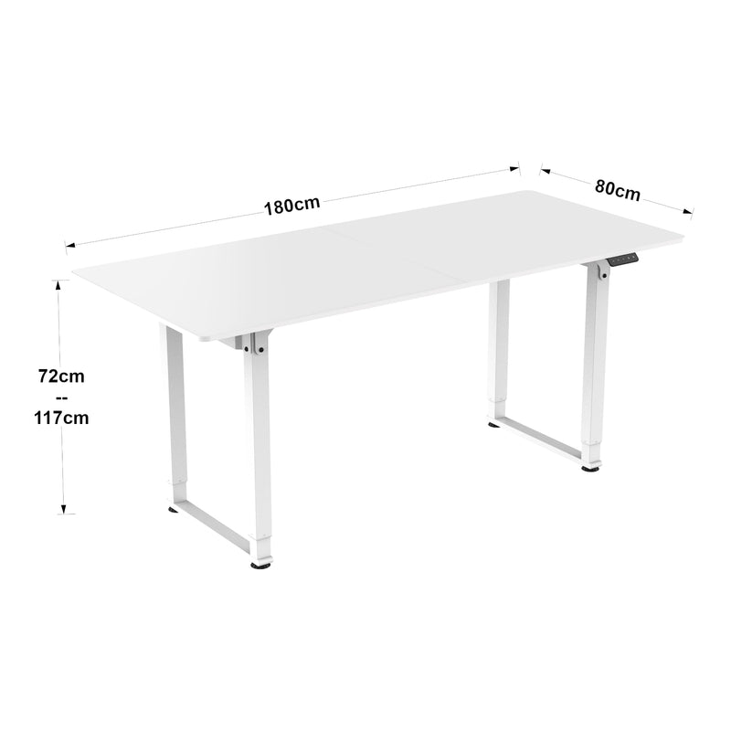 Croquis coté Bureau électrique à hauteur réglable Kirkkonummi pro.tec
