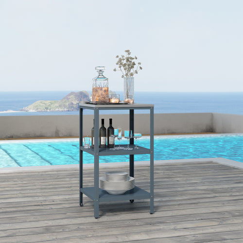 Étagère d'extérieur Bolognano acier 92 x 50 x 50 cm casa.pro