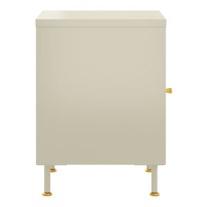 Armoire d'appoint Lindau 56 x 40 x 40 cm blanc crème [en.casa]