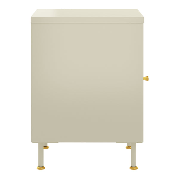 Armoire d'appoint Lindau 56 x 40 x 40 cm blanc crème [en.casa]