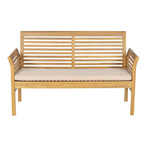Ensemble de mobilier de jardin Candela 4 pièces Bois d'acacia Couleur bois [casa.pro]