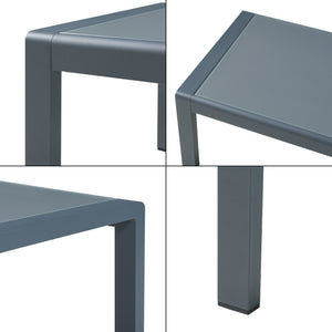 Salon de jardin 5 pièces Avise anthracite gris foncé casa.pro