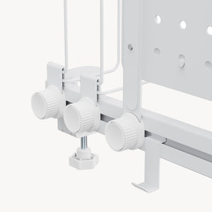 Organisateur de bureau Sauda à clipser 50x50 cm Acier Blanc [en.casa]