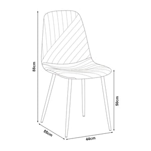 Ensemble de salle à manger Lindesberg pour 4 personnes avec table ronde marron clair [en.casa] 