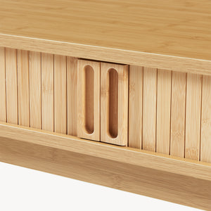 Table console Tysvær 110 x 40 x 78 cm bambou [en.casa]