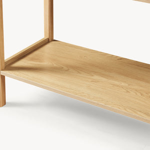 Table console Ferrersp 100 x 40 x 80 cm effet chêne / couleur sable [en.casa]