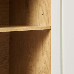 Buffet Ferrersp avec 2 portes 80x80x40 cm aspect chêne / couleur sable [en.casa]