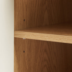 Table de chevet Ferrersp avec porte 50x40x40 cm aspect chêne/sable [en.casa]