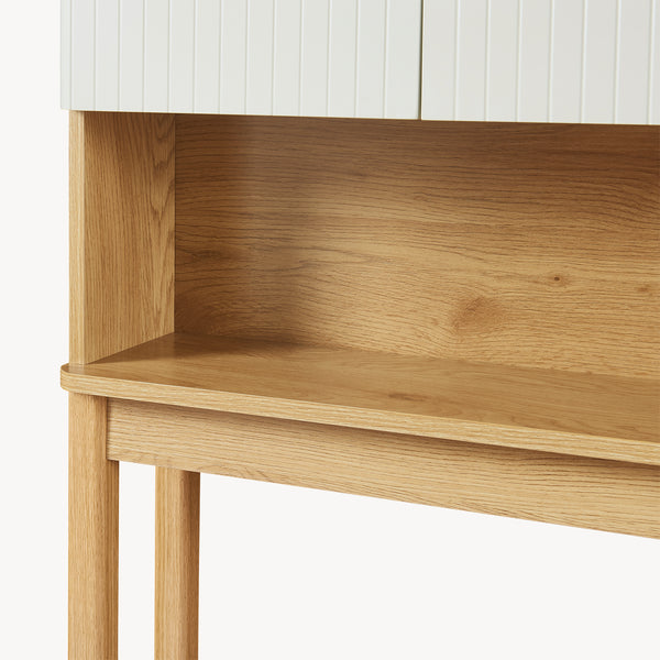 Meuble WC Ferrersp 160 x 63 x 20 cm effet chêne sable naturel [en.casa]