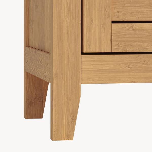 Meuble d’appoint Rirg bambou 92 x 50 x 25 cm naturel [en.casa]