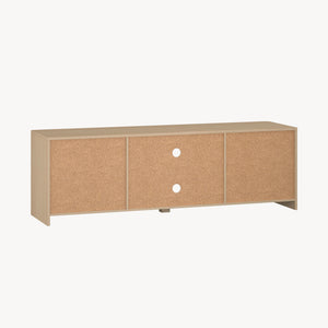 Meuble TV Takranmaa 150x40x50 cm aspect chêne [en.casa]
