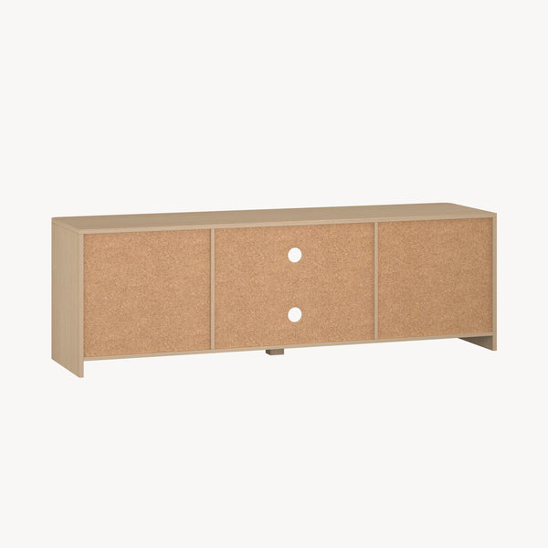 Meuble TV Takranmaa 150x40x50 cm aspect chêne [en.casa]