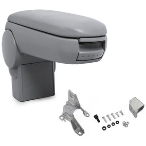 Accoudoir central Skoda Octavia avec compartiment de rangement similicuir gris pro.tec - premiumXL