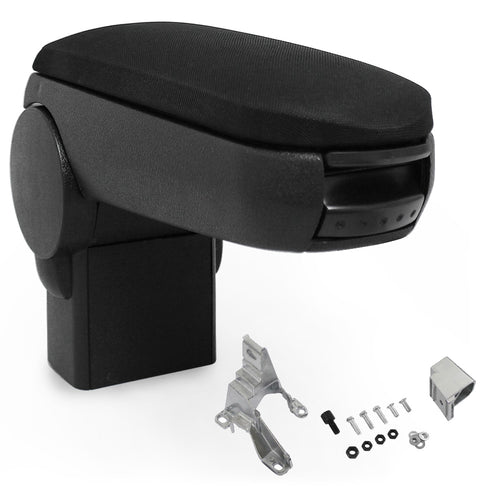 Accoudoir central VW Golf IV, Bora, Beetle noir avec compartiment de rangement [pro.tec] - premiumXL