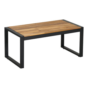 Salon de jardin 4 pièces Calciano aspect rotin beige noir naturel casa.pro