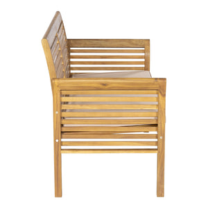 Ensemble de mobilier de jardin Candela 4 pièces Bois d'acacia Couleur bois [casa.pro]