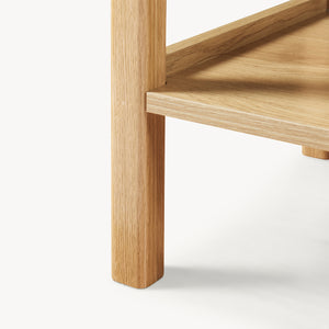 Table console Ferrersp 100 x 40 x 80 cm effet chêne / couleur sable [en.casa]