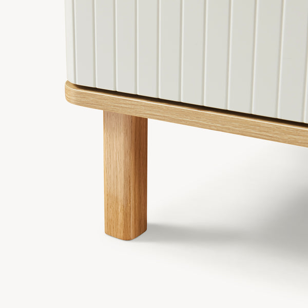 Commode Ferrersp avec 3 tiroirs 70x60x40 cm aspect chêne/sable [en.casa]