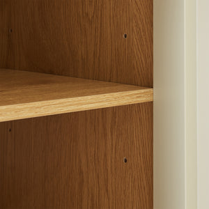 Armoire de salle de bain Ferrersp 80x40x35 cm aspect chêne / couleur sable [en.casa]