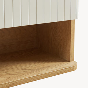 Armoire suspendue Ferrersp 50x45x24 cm aspect chêne / couleur sable [en.casa]