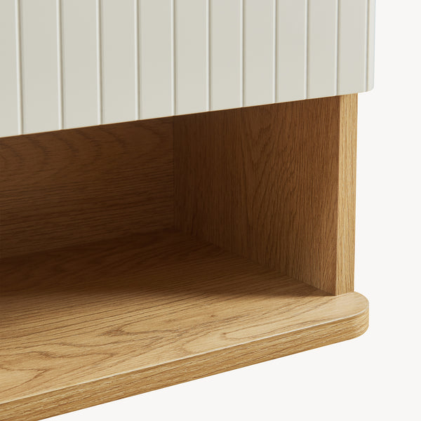 Armoire suspendue Ferrersp 50x45x24 cm aspect chêne / couleur sable [en.casa]