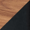 Table d'appoint Nolarg 65 x 30 x 61 cm noir / effet noyer [en.casa]
