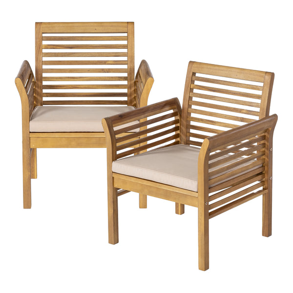 Ensemble de mobilier de jardin Candela 4 pièces Bois d'acacia Couleur bois [casa.pro]