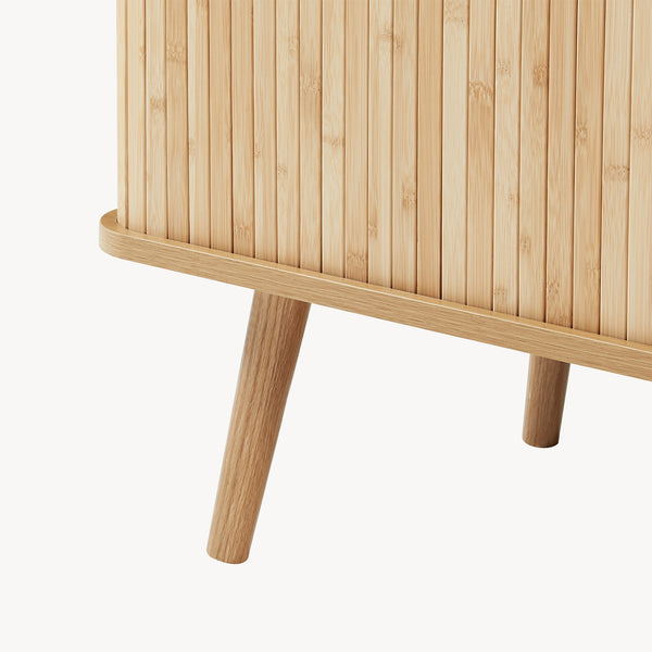 Meuble d’appoint Nordkapp 100 x 40 x 80 cm bambou naturel [en.casa]