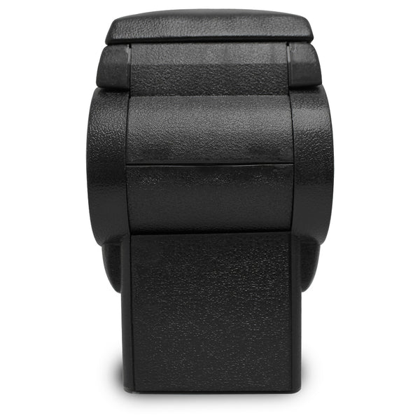 [pro.tec] Accoudoir central pour Golf IV / Bora / New Beetle - avec compartiment - rembourré - cuir-synthétique - noir avec des coutures noirs