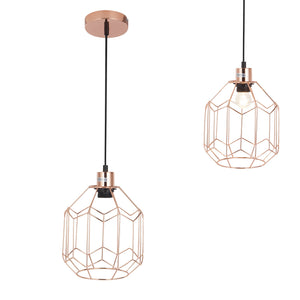[lux.pro] lampe à suspension vintage E27 laiton salle à manger plafonnier pendulaire luminaire