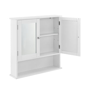 Armoire de salle de bain Locust 58x56x13 cm Blanc [en.casa]