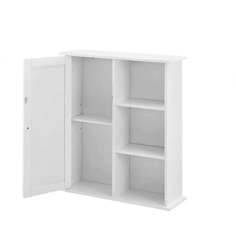 Croquis coté Armoire murale de salle de bain 71 x 60 x 18 cm MDF laqué Blanc [en.casa] 