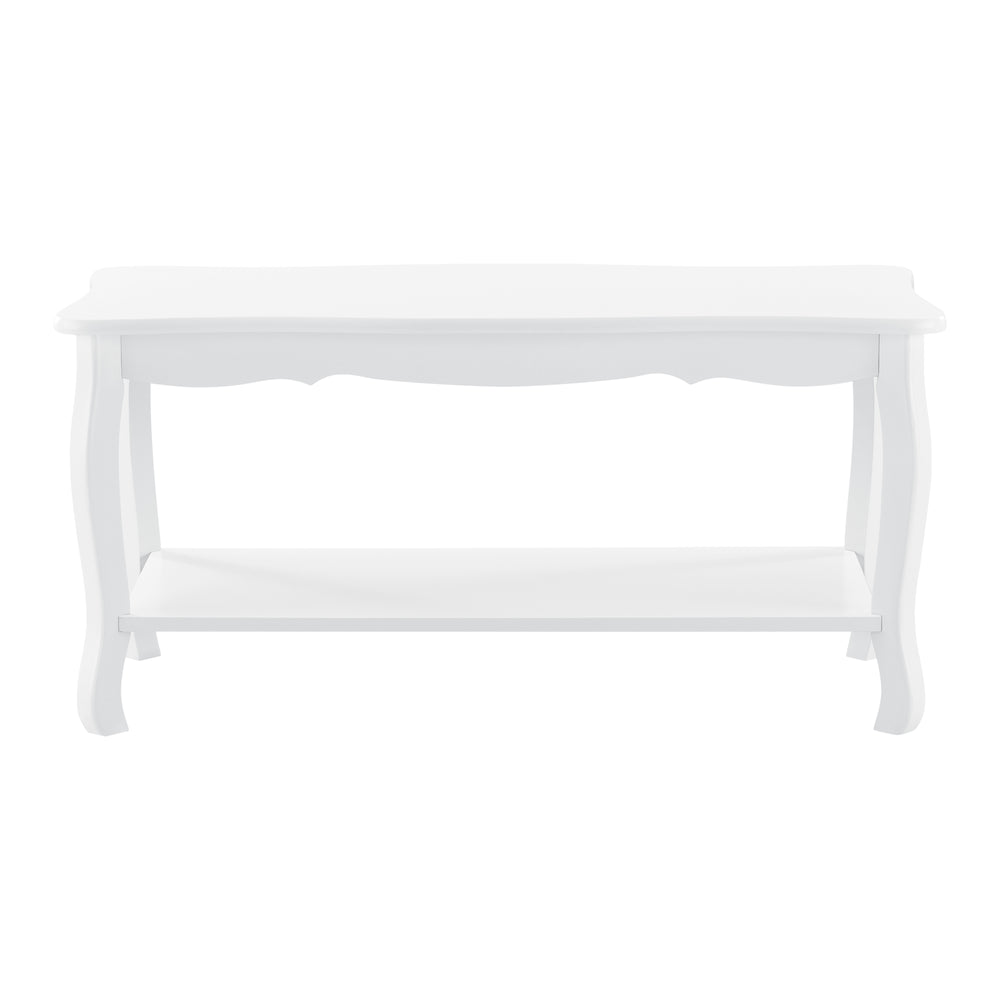 Couchtisch Pearl 88x40x42 cm Shabby Shic Stil Weiß en.casa - premiumXL