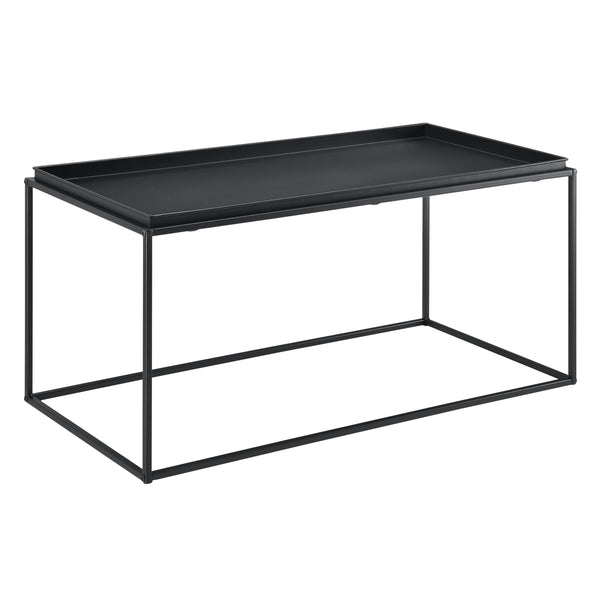 Table basse Nyker 47x100x50 cm Design industriel Noir en.casa