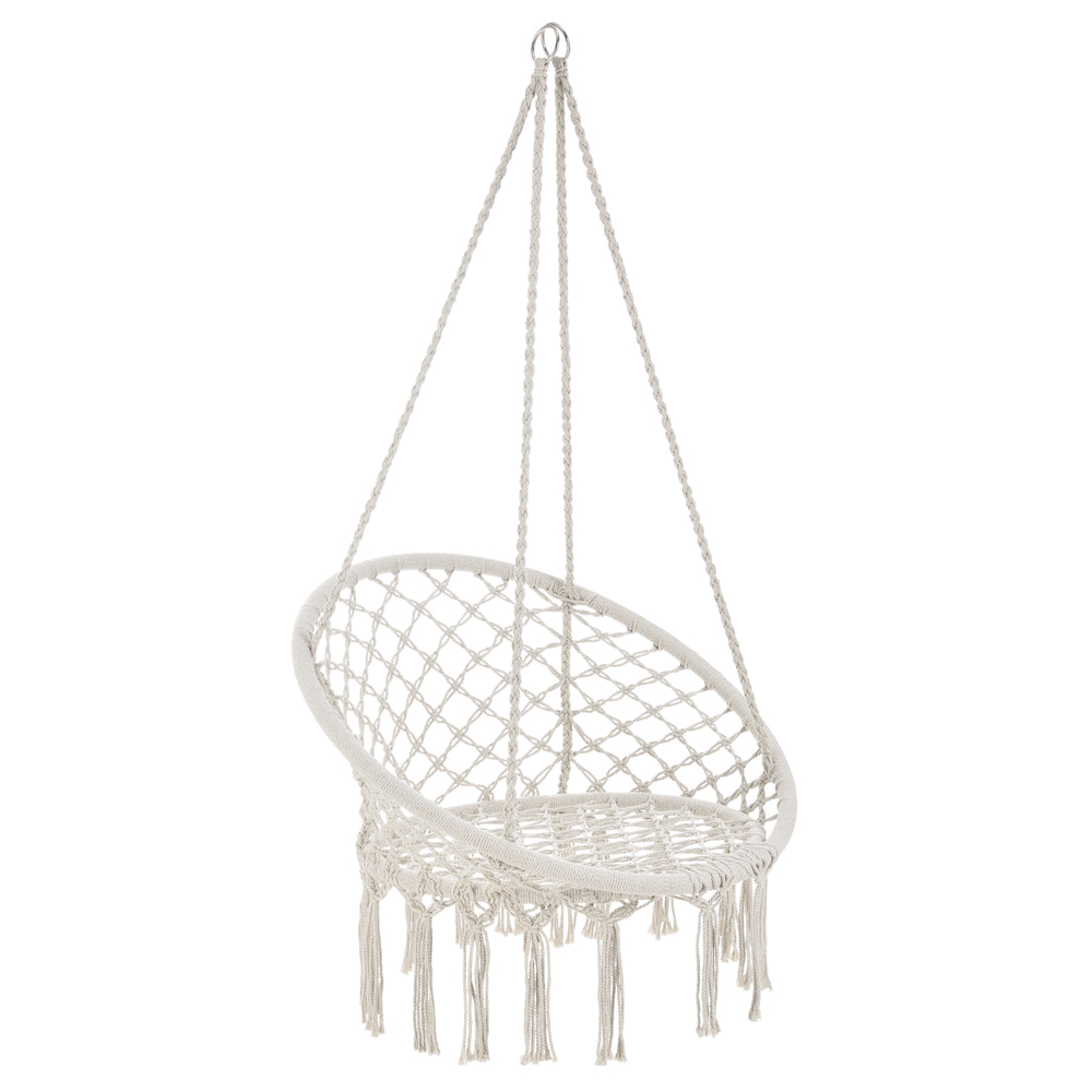 Fauteuil suspendu Tampico Max. 100 kg pour intérieur et extérieur Crème casa.pro