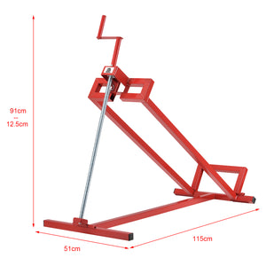 Leve-tondeuse Max 300 kg Acier Rouge pro.tec