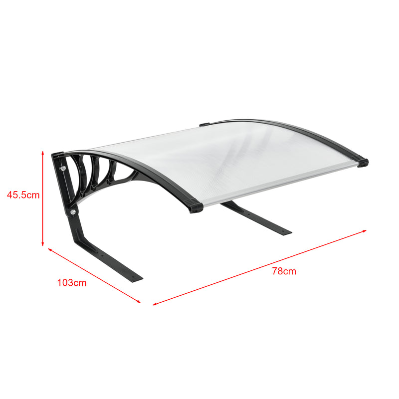 Croquis coté Garage pour Robot Tondeuse Métal ABS 78 x 103 x 46 cm Noir Transparent [casa.pro]