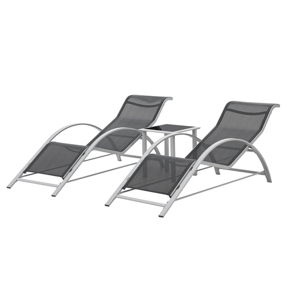 Ensemble de mobilier de jardin Binetto 3 pièces [en.casa]