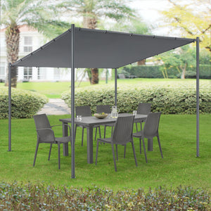 Pavillon Carunchio 300x285x248cm Gris foncé [en.casa]
