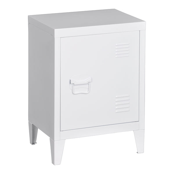 Table de nuit Inari Poignée de porte à gauche Acier [en.casa]