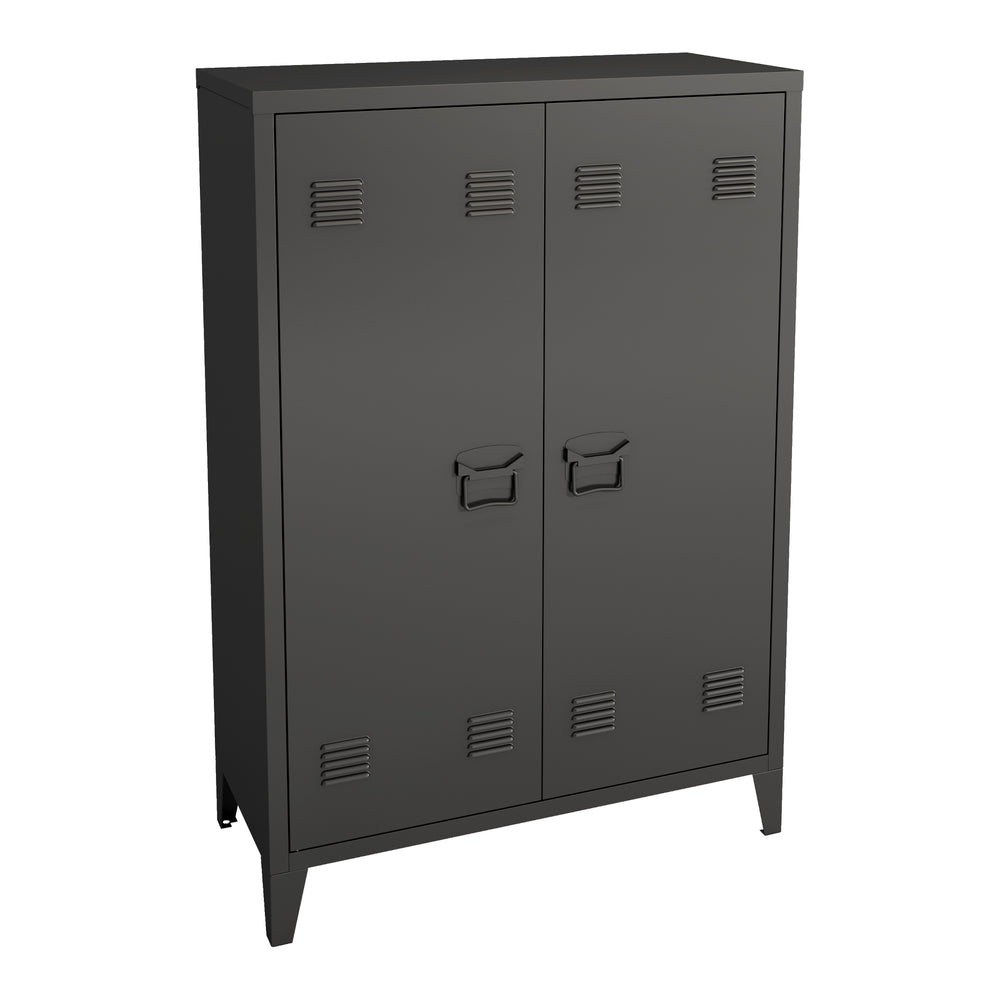 Armoire métallique Oripää - 110x75x33cm - Noir