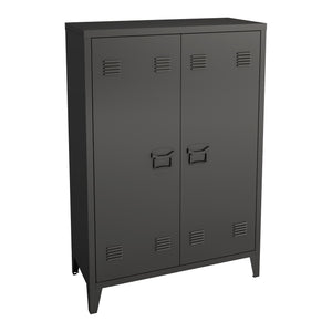 Armoire métallique Oripää - 110x75x33cm - Noir