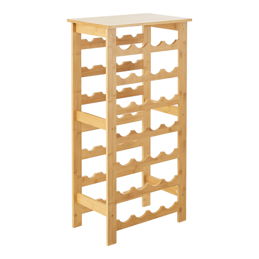 Casier à vin Äänekoski 94x47x29 cm bambou naturel [en.casa] - premiumXL