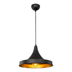 Suspension Bamber Bridge en métal 91 cm E27 noir / laiton [lux.pro]