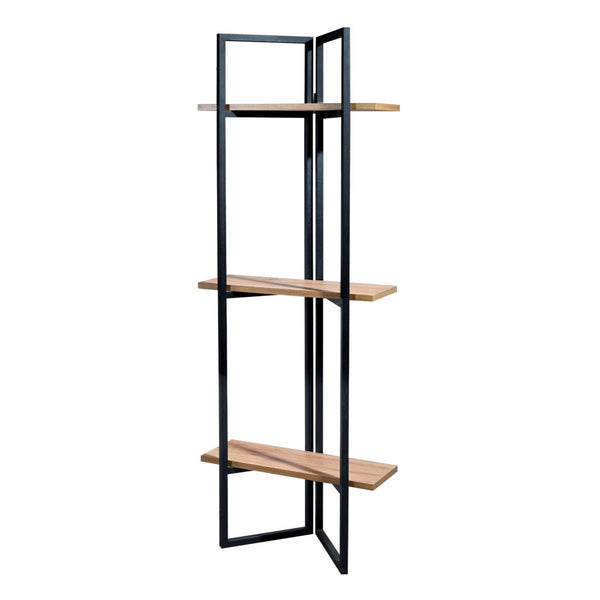 Étagère Bjerringbro 150 x 55 x 24 cm Noir / Aspect noyer [en.casa]