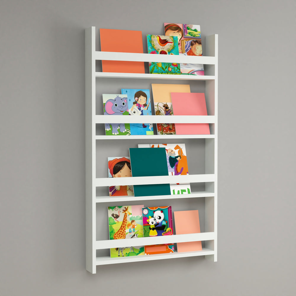 Kinderregal Sotenäs 120x74x10cm Weiß [en.casa] - premiumXL