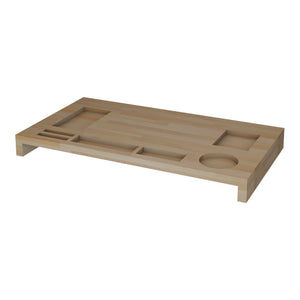 Réhausseur d'écran Ringsted 5 x 54 x 30 cm bois de hêtre [en.casa]