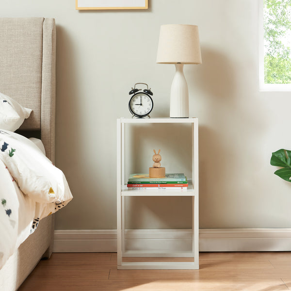 Table d'appoint Thyholm 55x30x30 cm Blanc [en.casa]