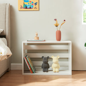 Table d'appoint Rønde 43x64x33 cm Blanc [en.casa]